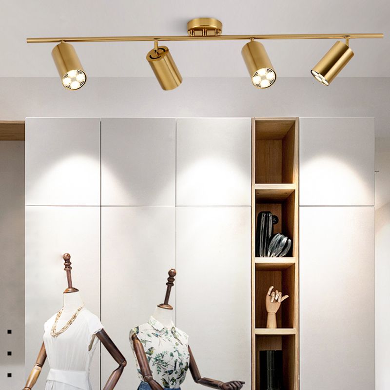 Lámpara de techo de riel de forma cilíndrica de forma cilíndrica Monte de aluminio moderno para centro comercial