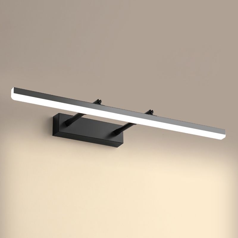 Modern Minimalist Style Linear Vanity Lighting Fixtures Plastic Vanity Sconces
