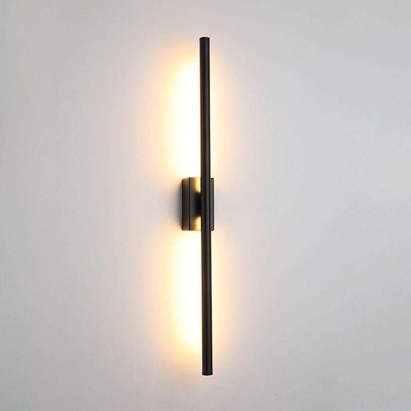 1 Light Linear Wall Mounted Lamps Modern Style Metal Wall Sconce Lights
