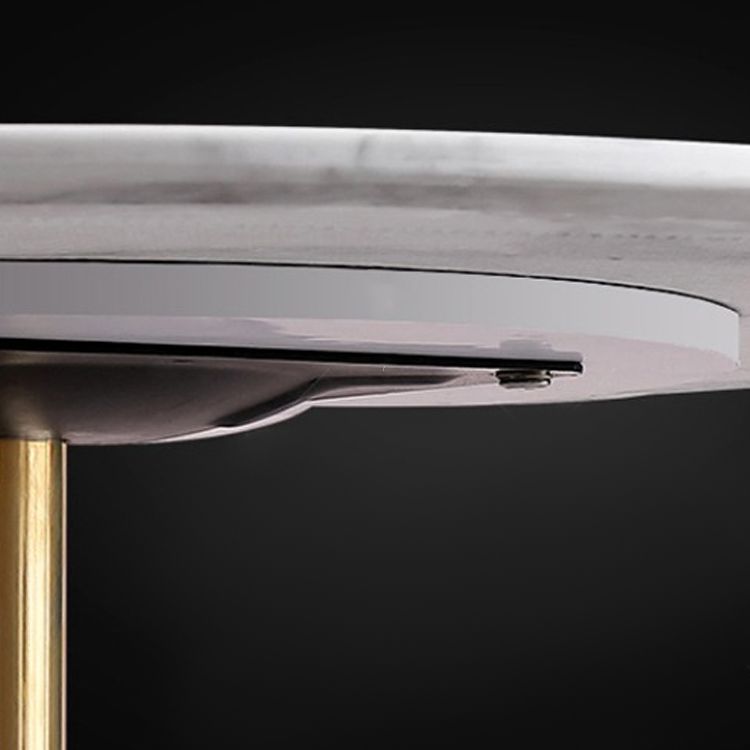 29.5-inch Tall Side End Table Round Steel Pedestal Table for Living Room