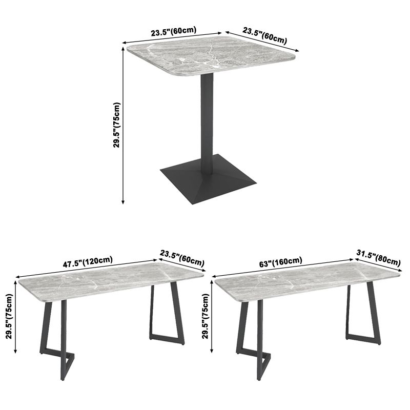 Table de cuisine gris industrielle table de cuisine en pierre fringale avec cadre noir