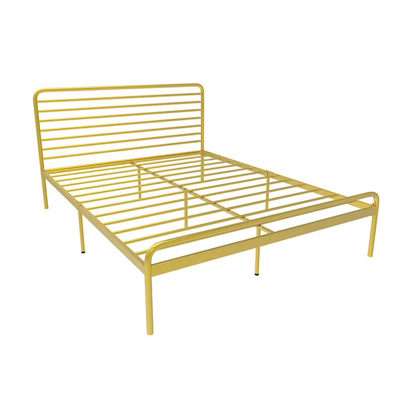 84.65 inch Wide Industial Bed Frame Metal Bed with Headboard