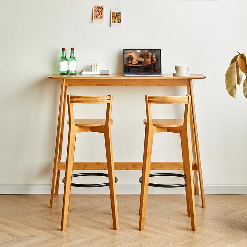 Contemporary Style Rectangle Bar Set 1/2/3 Pieces Pub Dining Set for Dining Room