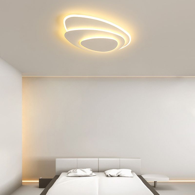 White LED Flush Mount Lighting Modernism Ceiling Light for Foyer