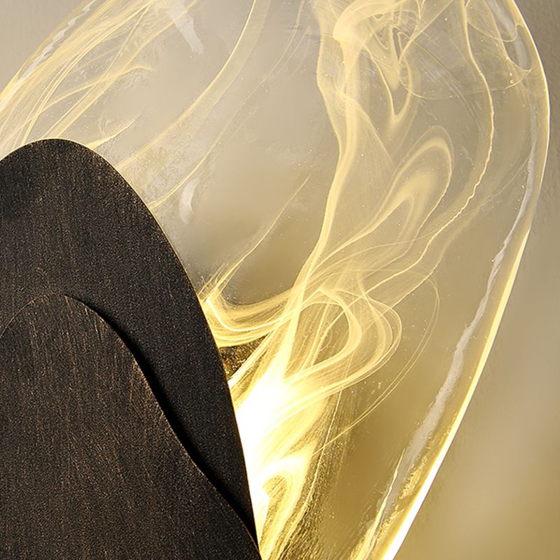 Einzigartige Schattenglas Wandleuchter moderner Stil mit einem leichten Wand montiertes Licht