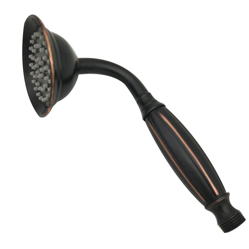 Traditional Handheld Shower Head with Hose Polished Brass Wall-Mount Showerhead