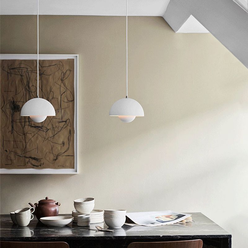 Luminaires pendentifs de style nordique 1 lumière minimaliste macaron suspendu