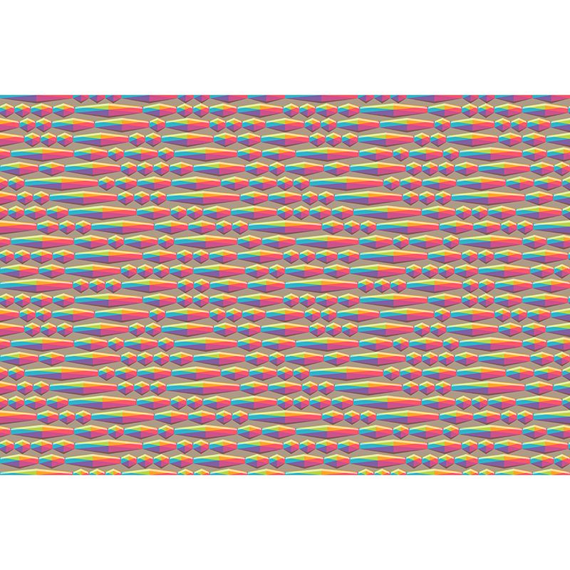 Contemporary Geometric Wall Mural Modernist Wall Covering for Bedroom Decor