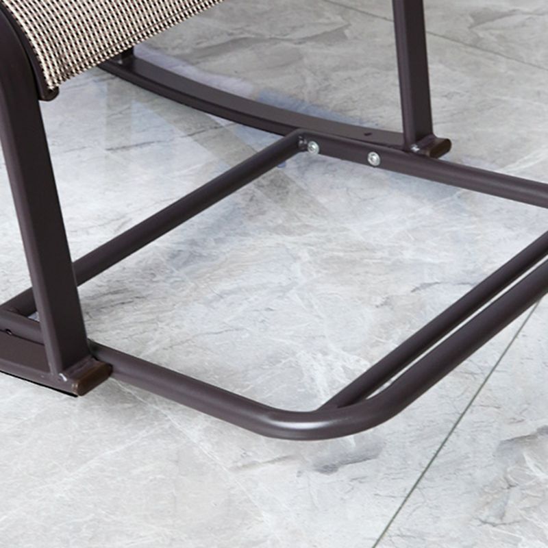 Contemporary High Back Rocking Chair Reclining Rocker Chair 26.8" x 59" x 39"