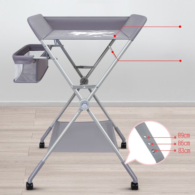 Portable Changing Table Modern Baby Changing Table in Matte Finish