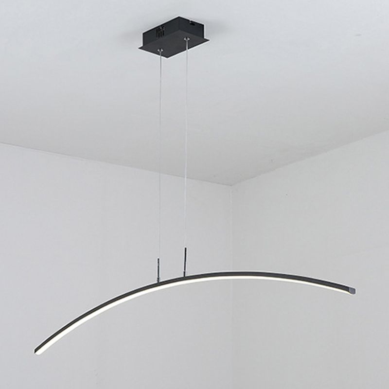 Modern Kitchen Island Lighting Black/White LED Ceiling Light for Foyer