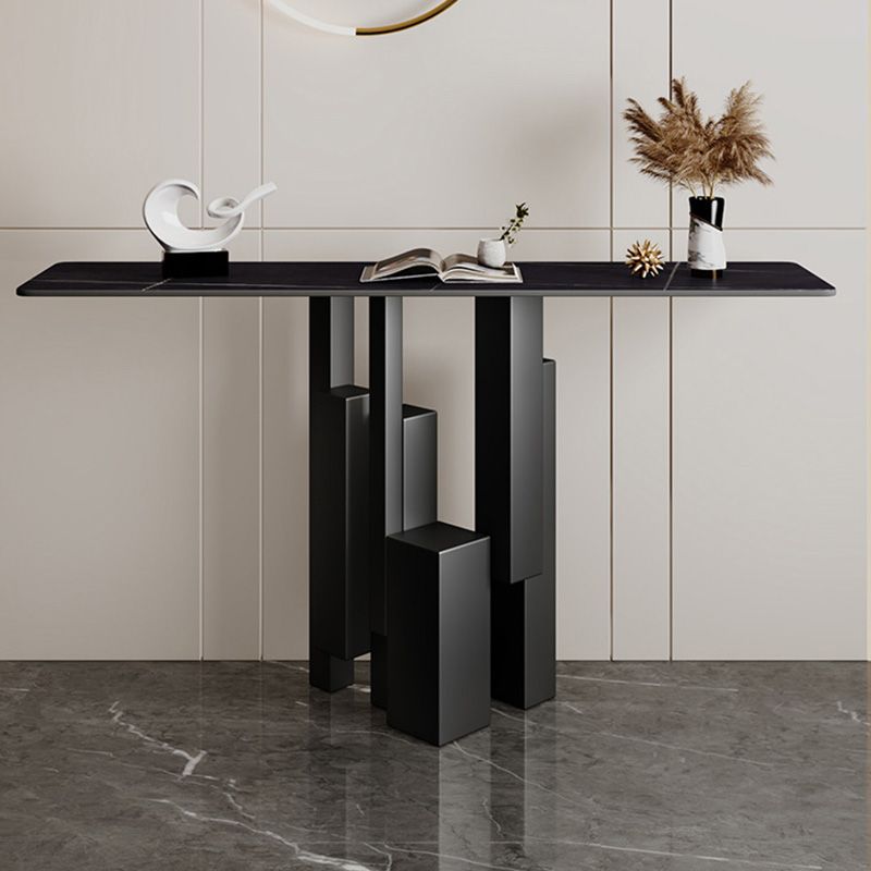 Modern Rectangle Console Accent Table Scratch Resistant Console Sofa Table