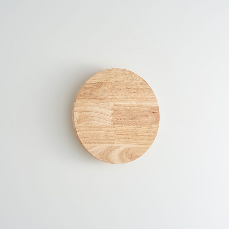 Runde Wandlampen moderne Einfachheit Holzwandleuchten für Wohnzimmer