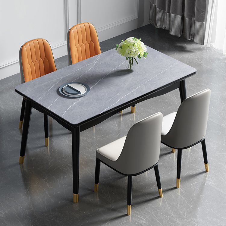 Mesa de comedor estándar superior de piedra sinterizada industrial Mesa de comedor rectangular para cocina