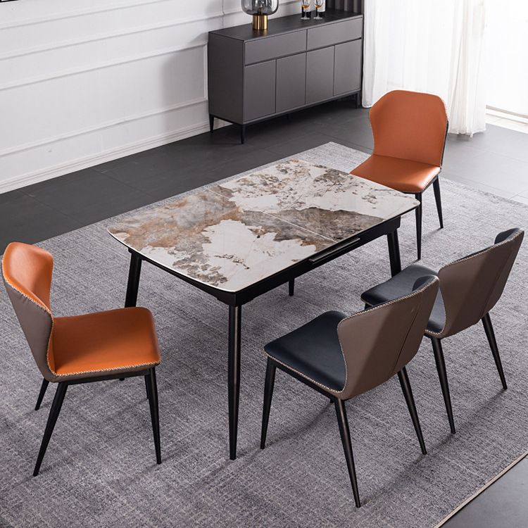 Stone Rectangle Dining Table with Leaf Furniture for Restaurant