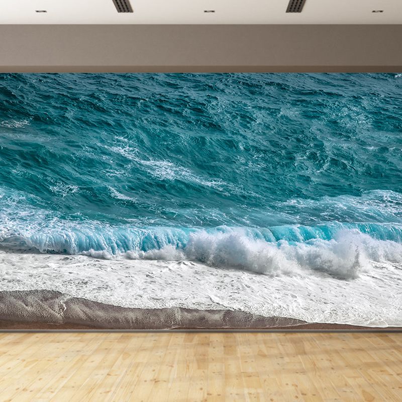 Modern Sea Mural Wall Covering for Dining Room Eco-friendly for Decoration