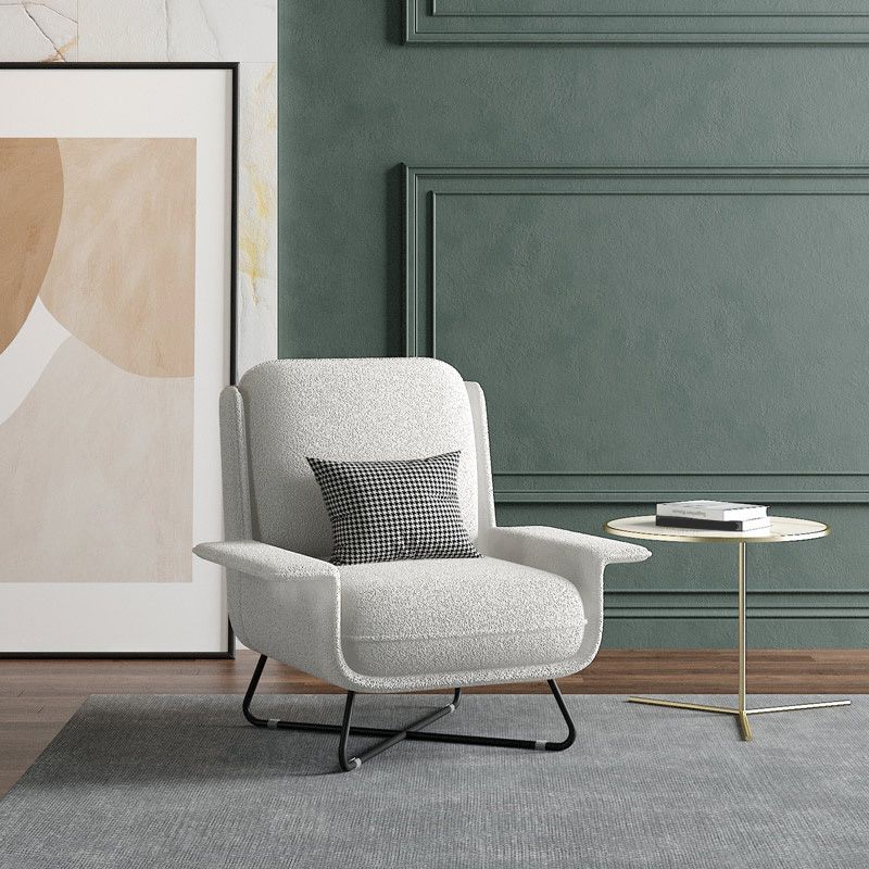 Contemporary Cross Accent Armchair Arms Included Office Accent Chair