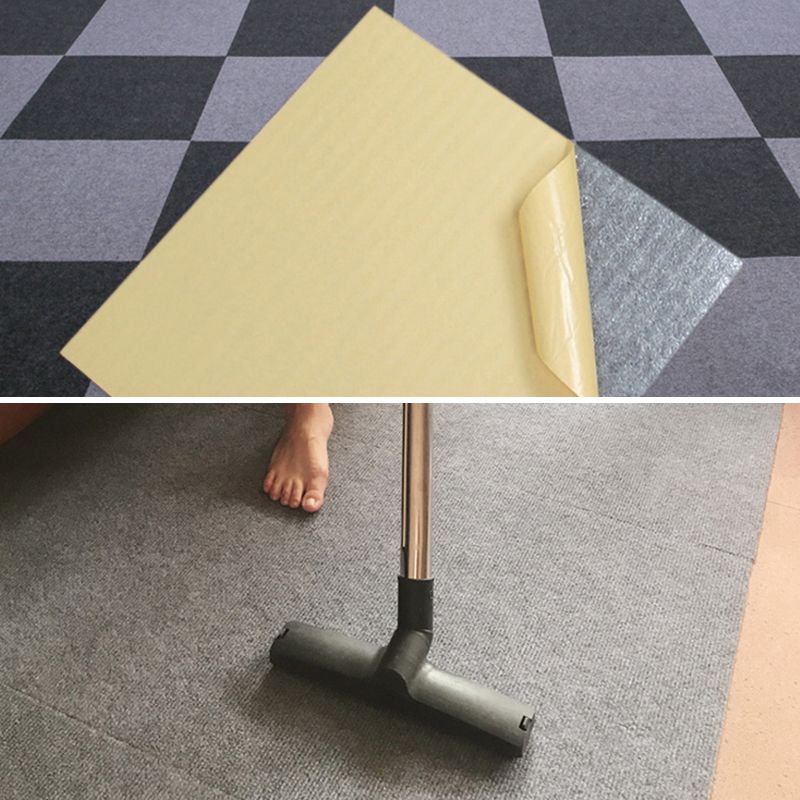 Carpet Tile Non-Skid Fade Resistant Solid Color Self-Stick Peel and Stick Carpet Tiles