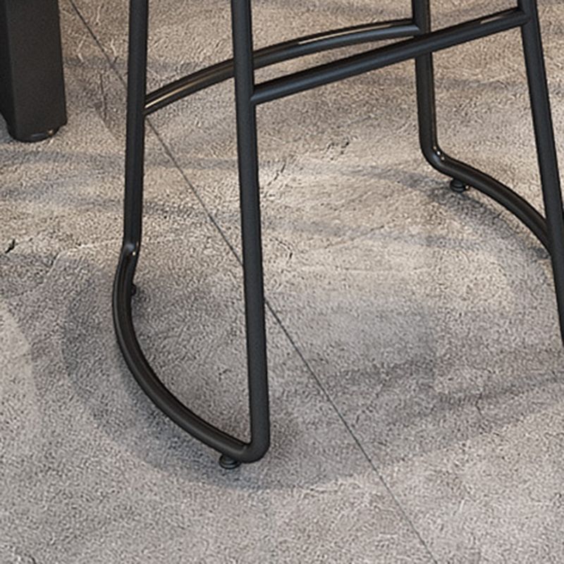 Solid Wood Dining Stool Contemporary Bar Stools with Footrest