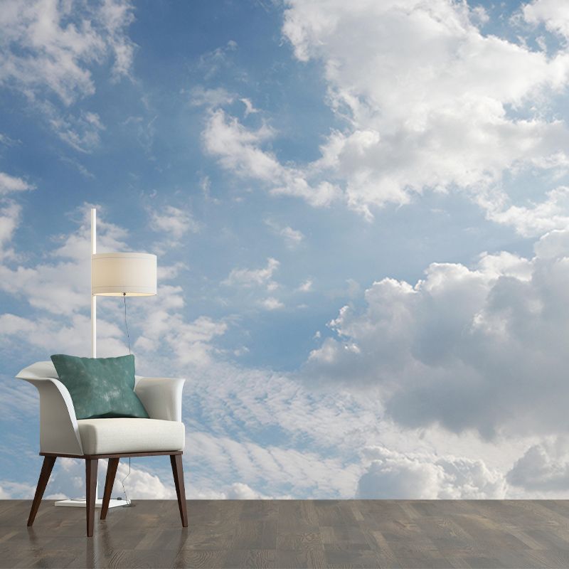 Clouds Landscapes Mural Wallpaper Mildew Resistant Modern Living Room Decoration