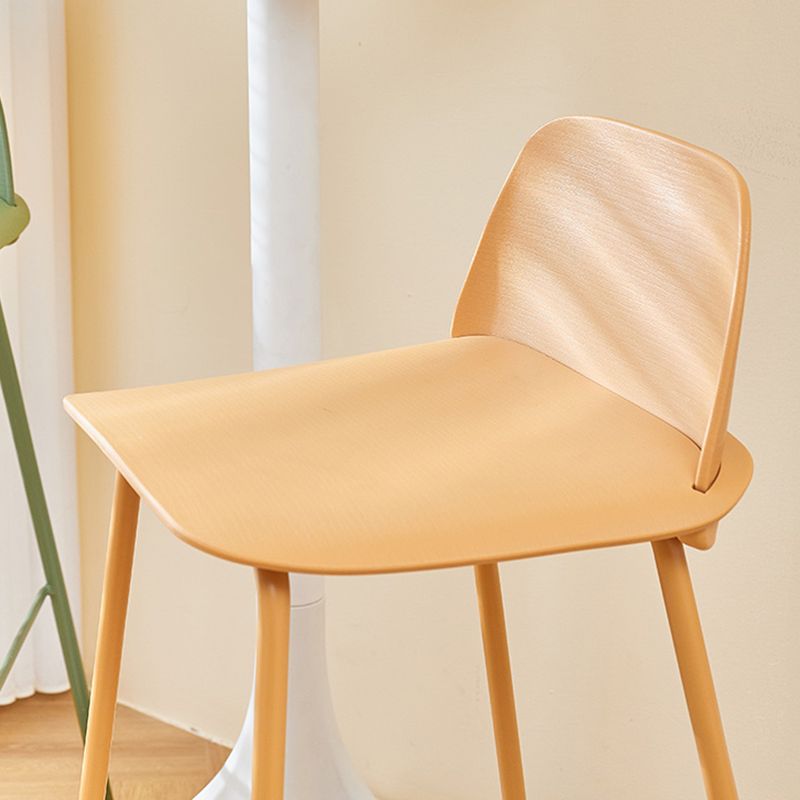 Low Back Counter Stools Modern Footrest Plastic Indoor Bar & Counter Stool
