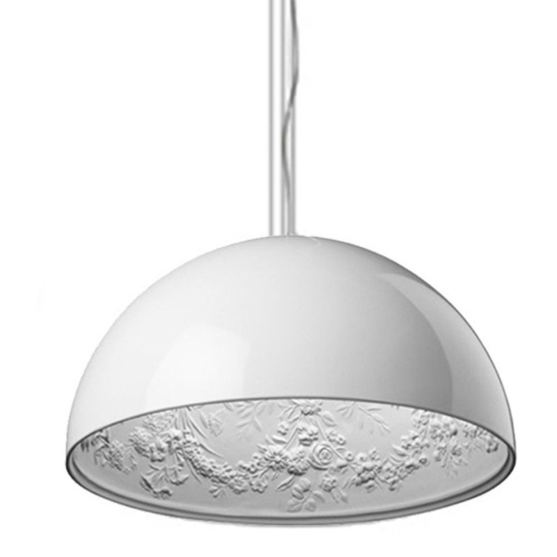 Blume Relief Design Bowl Schatten Anhänger Lampe Nordische Einfachheitstil Hängende Beleuchtungsrichtung für Esszimmer