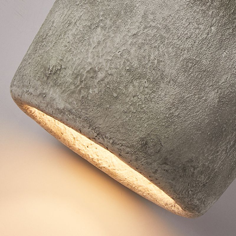 Minimalist Indoor Pendant Light, Antique Milk Can Shade Plastic 1-Light Pendant Lighting