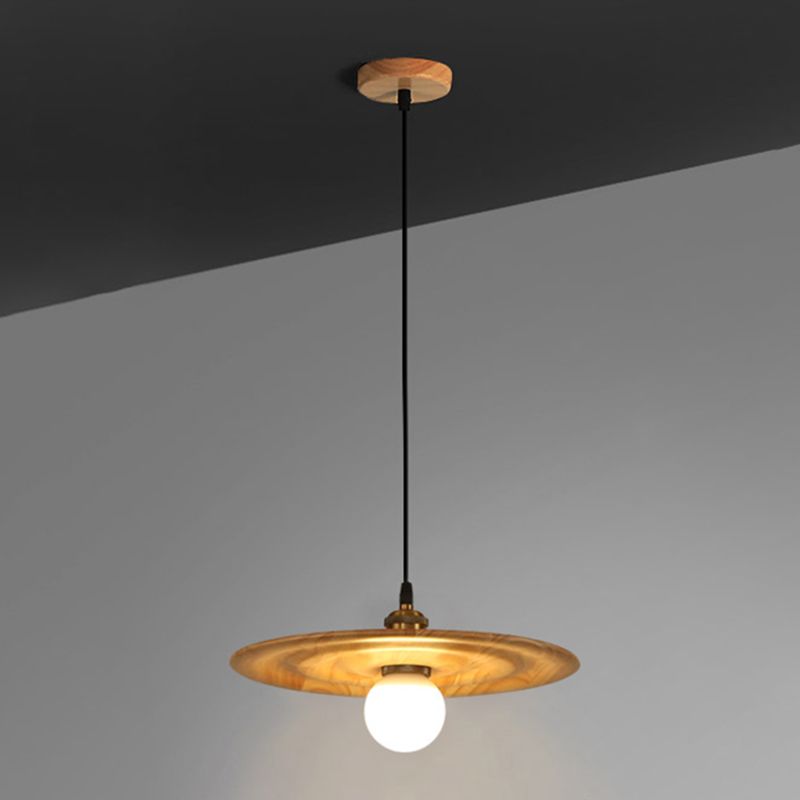 Moderne creatieve single hanging lamp houten schuur hanglamp voor eetkamer