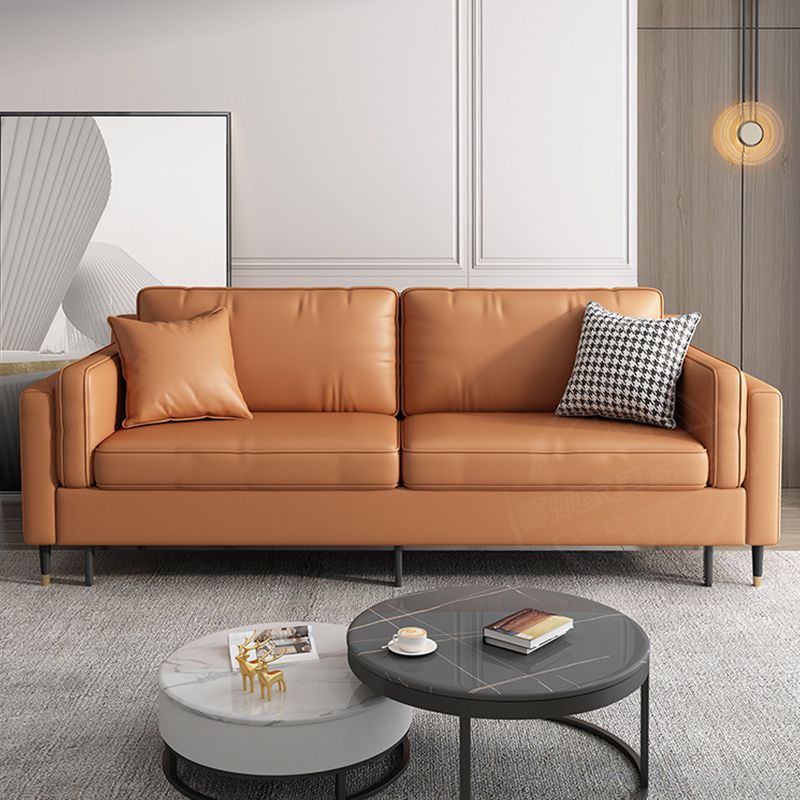 33" Wide Contemporary Sleeper Sofa Futon Orange Sleeper Sofa
