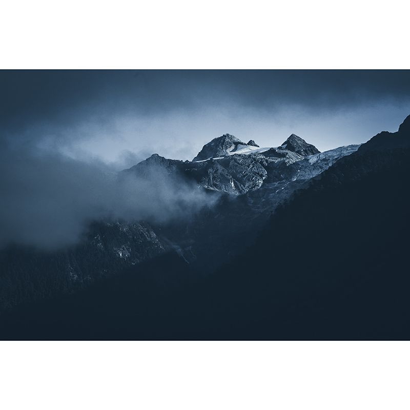 Photography Wall Mural Wallpaper Mountain Sitting Room Wall Mural