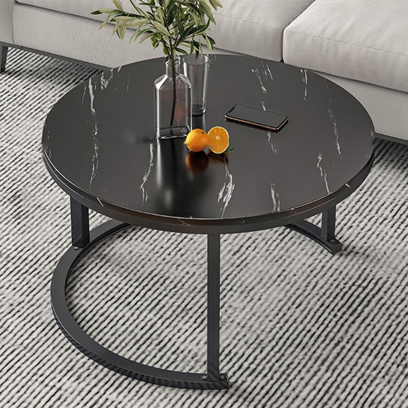 Slate Nesting Coffee Table Set No Distressing Round Coffee Table Set