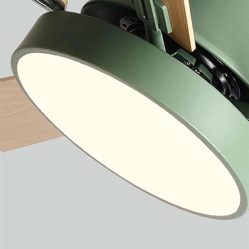Modern Style Ceiling Fan Lamp Metal 1 Light Ceiling Fan Lighting for Living Room