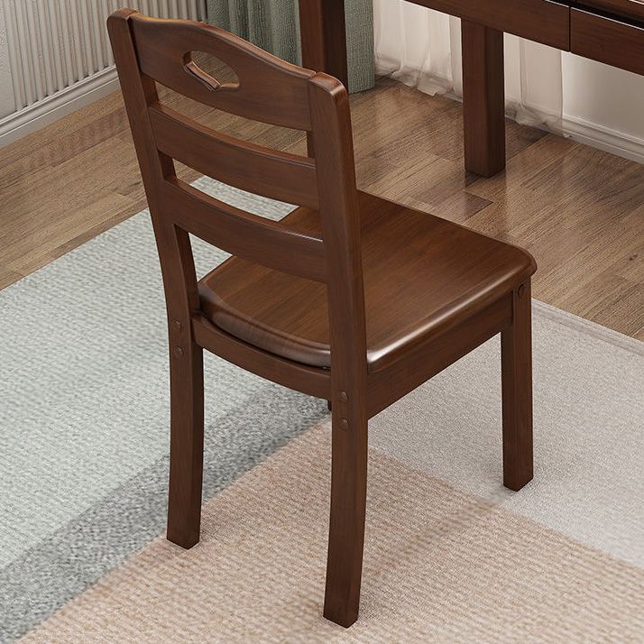 Contemporary Wood Kitchen Dining Side Chair Ladder Back Side Chair