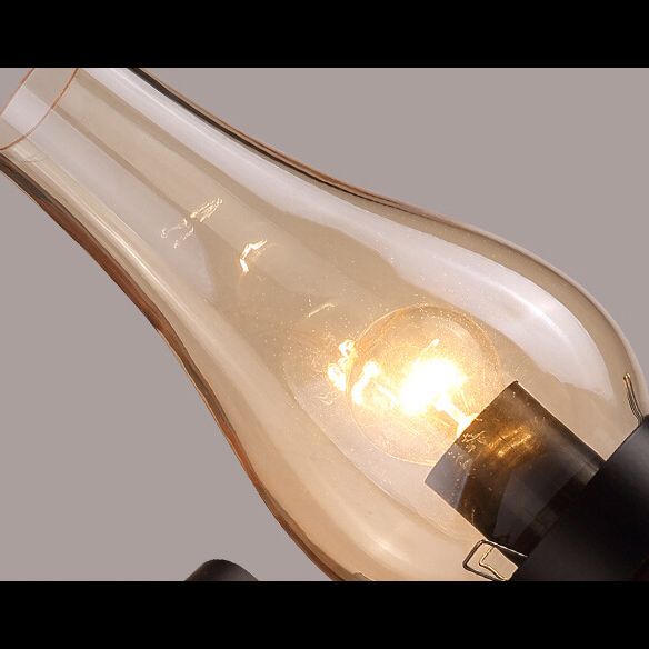 Style de style industriel ombré mural en verre clair appliques murales d'éclairage en clair