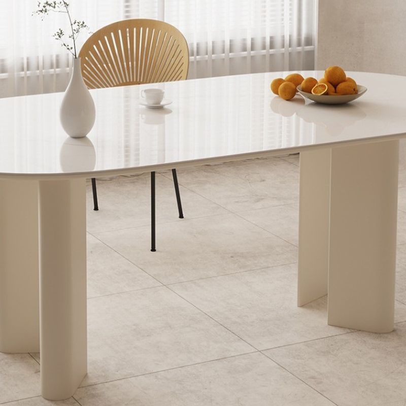 Modern Stone Dining Table with 4 Legs Dining Table for Dining Room