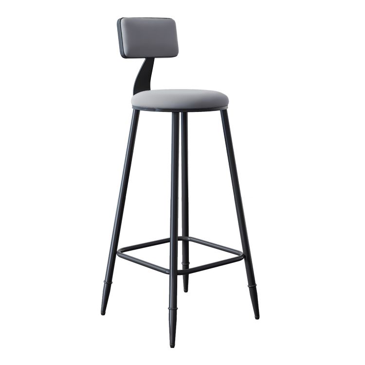 Scandinavian Matte Finish Velvet Counter Stool Footrest Home Barstool