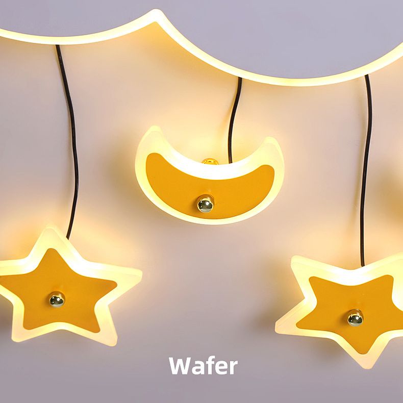Novelty Cartoon Flush Mount LED Light Kids Style Metal Bedroom Ceiling Light Fixture