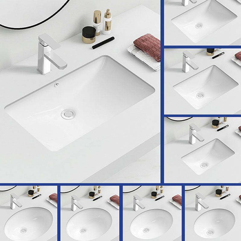 Modern Oval Wash Stand Ceramic Table Installation Bathroom Sink