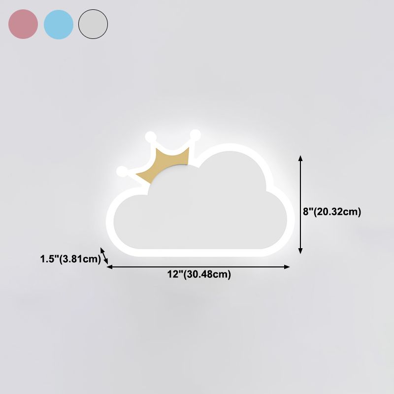 Metal Wall Sconce Lighting Kids Style LED Wall Mounted Lighting