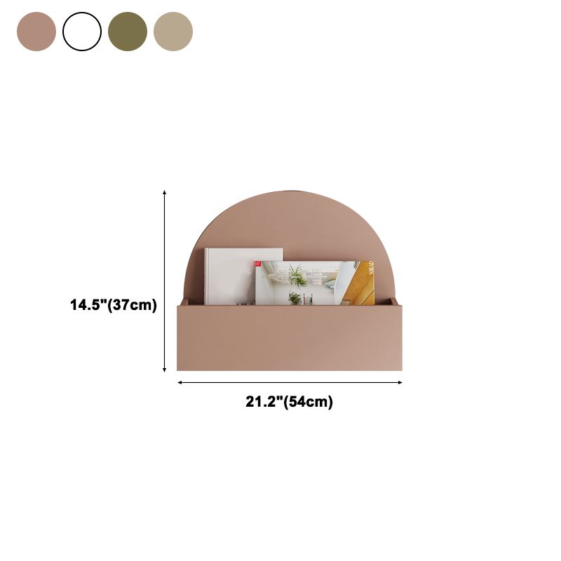 Contemporary Engineer Wood Bookshelf 21.2"L Closed Back Bookcase for Home Office