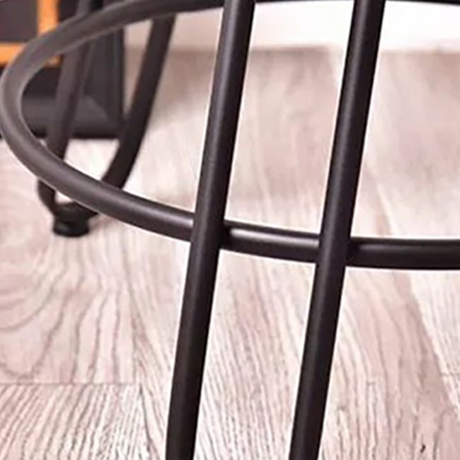 Rustic Style Side End Table Tri Pin Round Sofa Side Accent Table