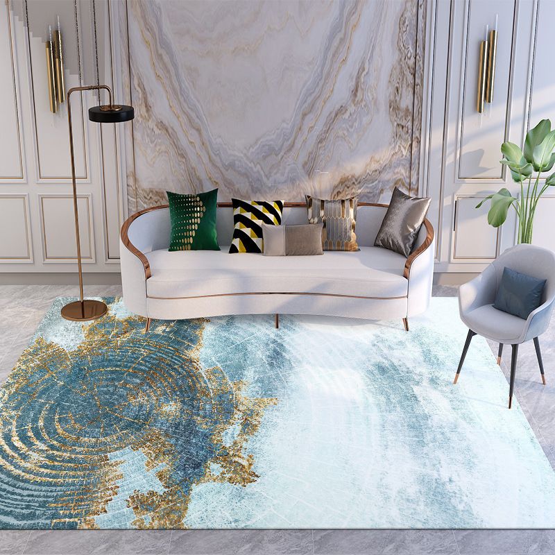 Tapis d'intérieur moderne gris en Polyester, bloc de couleur, antidérapant, pour la décoration de la maison