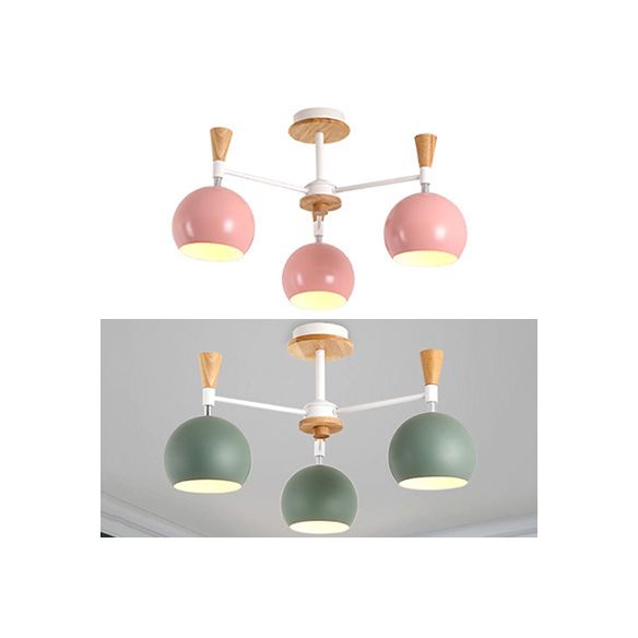 Chandelier suspendu moderne avec des bulbes de dôme 3 bulbes pendants suspendus pour salle à manger
