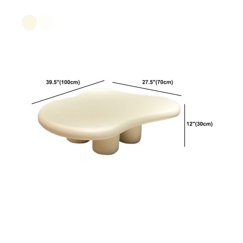 Scandinavian 3 Legs Coffee Table Free form Wooden Cocktail Table for Living Room