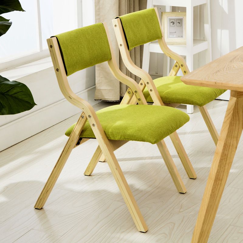 Chaise d'appoint à la maison contemporaine rembourrée, chaise de salle à manger ouverte au fini mat