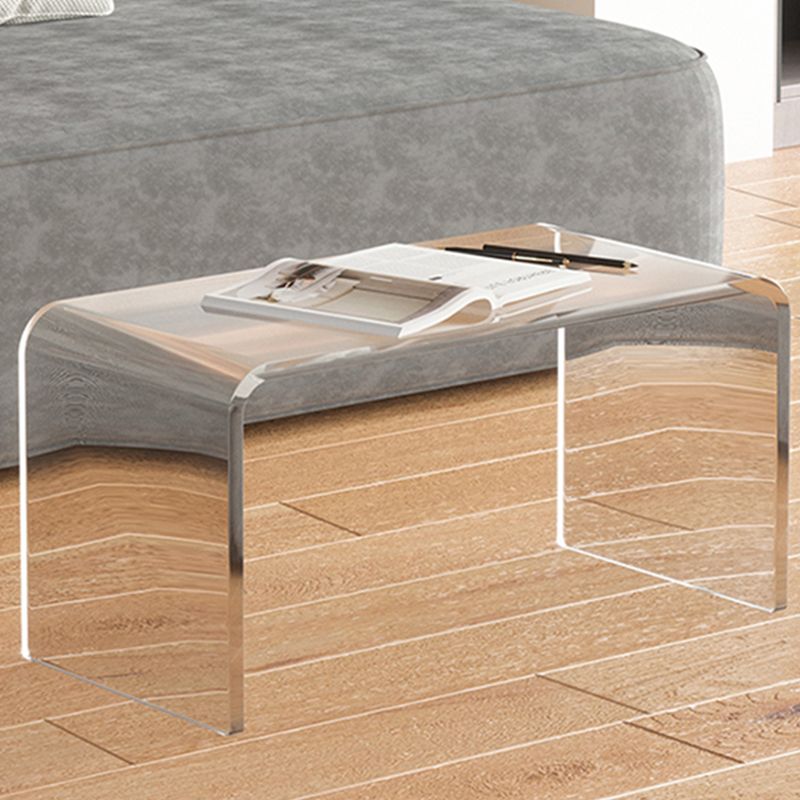 11.81" Wide Plastic Side End Table Abstract Sofa Side Accent Table