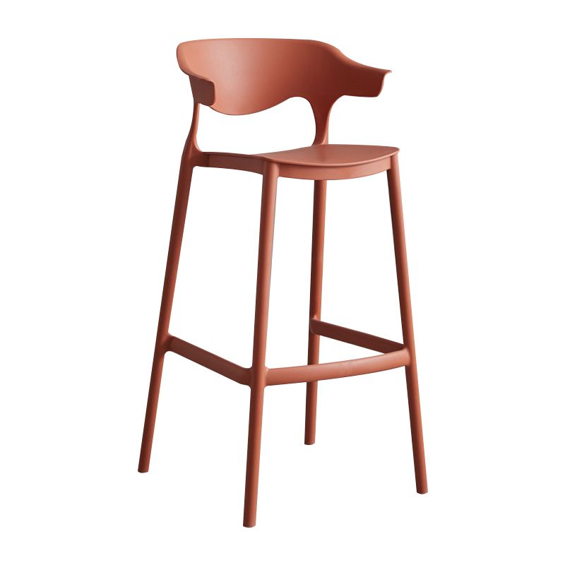 Modern Style Stackable Bar-stool Plastic Counter Bar Stool for Home