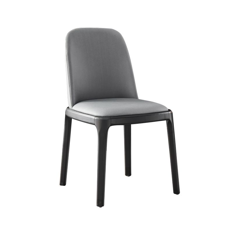 Chaise de salle à manger sans accoudoirs de Style moderne, chaise Parsons avec pieds en bois pour la cuisine