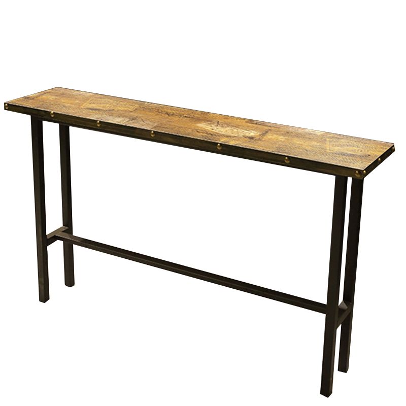 Modern Bar Table Set 1/2/5 Pieces Solid Wood Rectangle Bistro Set for Indoor