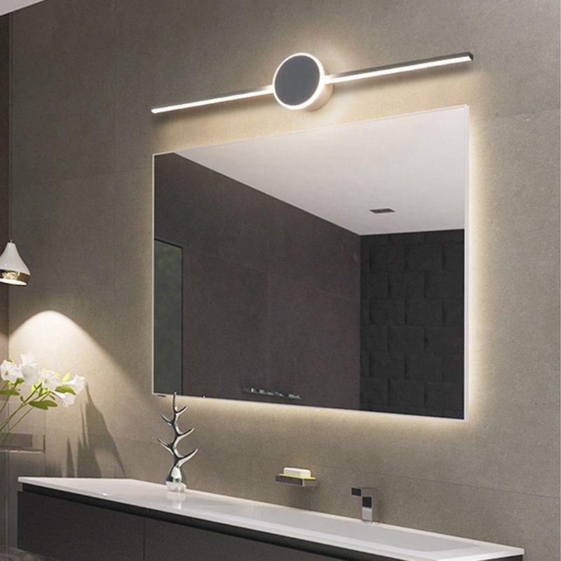 Metal Geometric Shade Wall Lighting Modern Style Mirror Wall Mounted Light Fixture